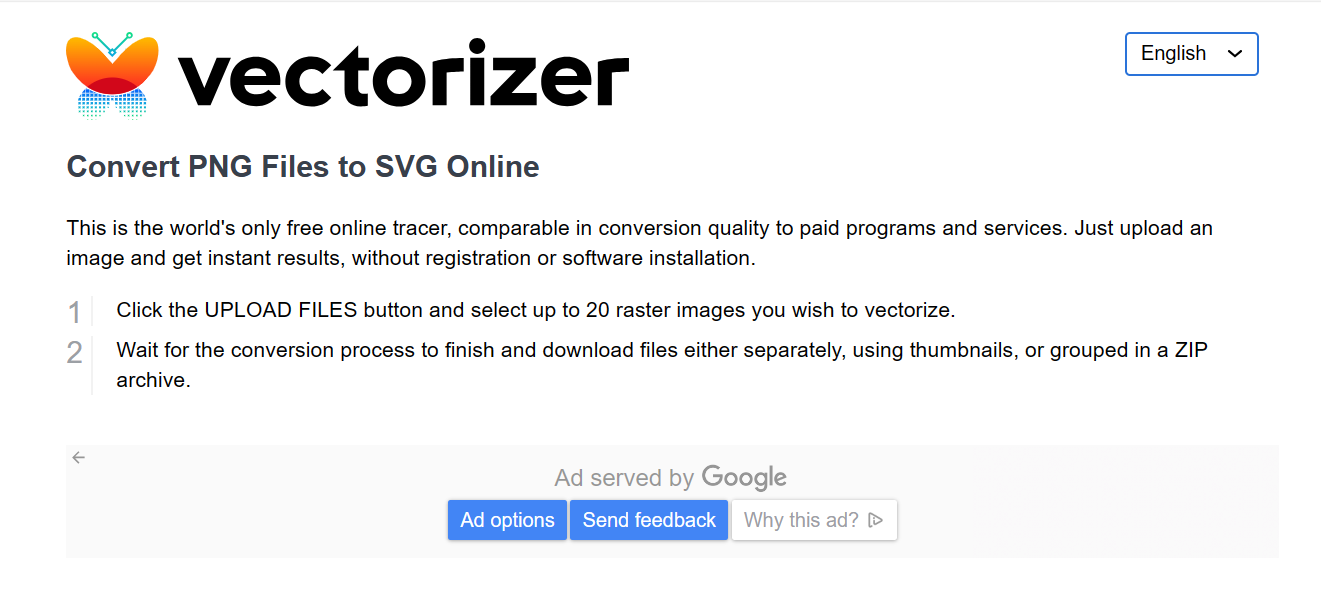 vectorizer图片矢量化在线工具