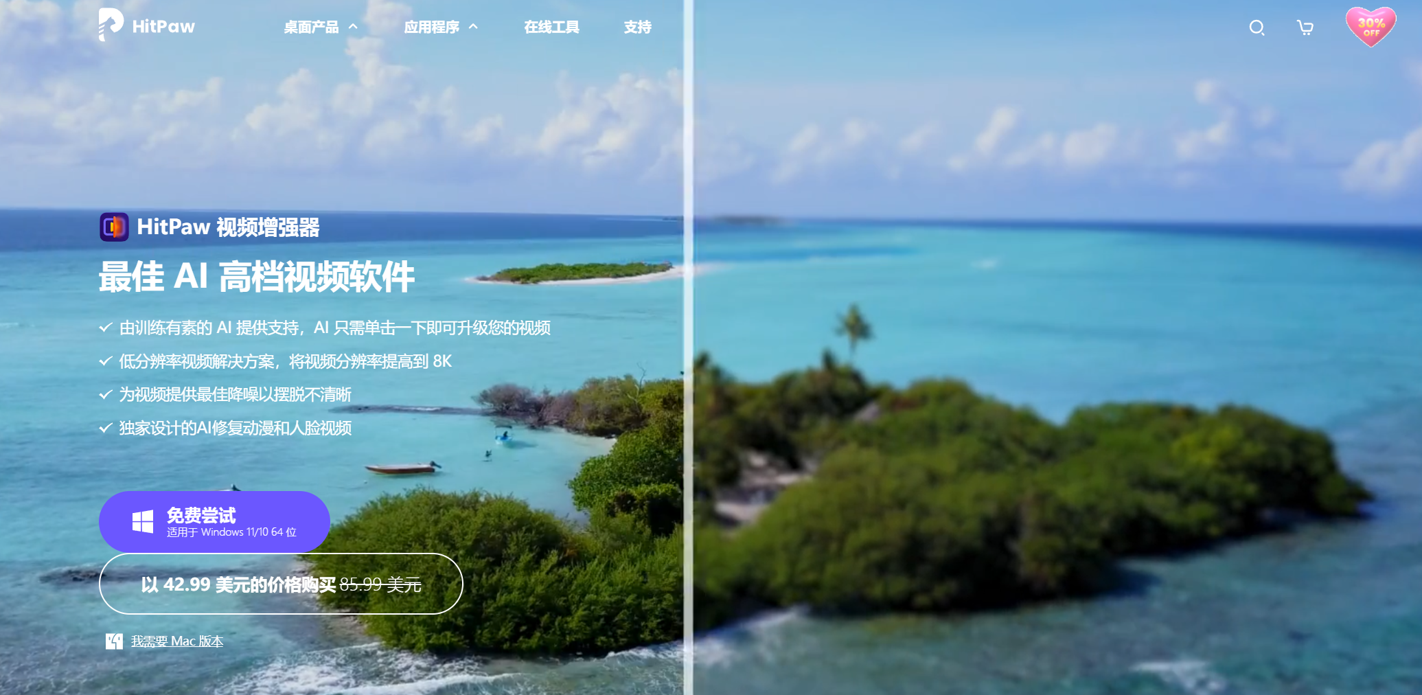 HitPaw Video Enhancer翻译站点