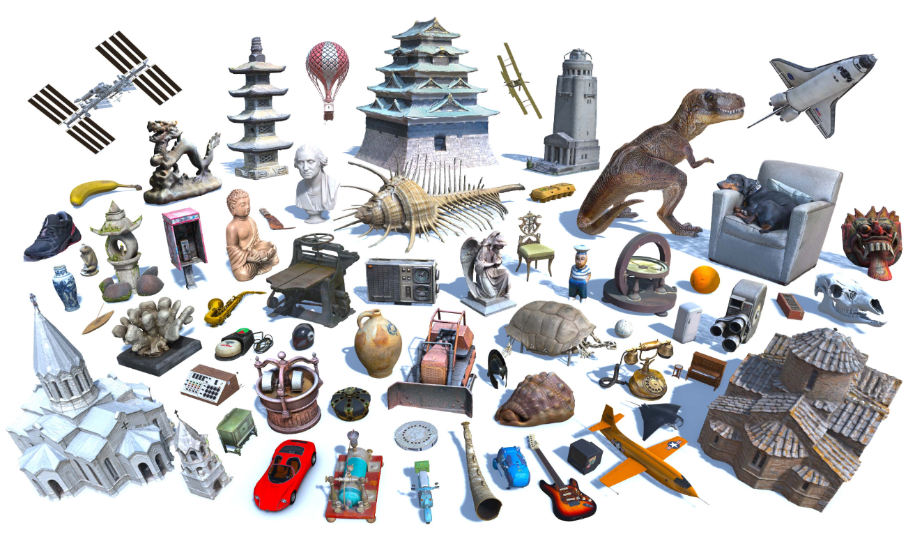 Objaverse-3D物体数据集