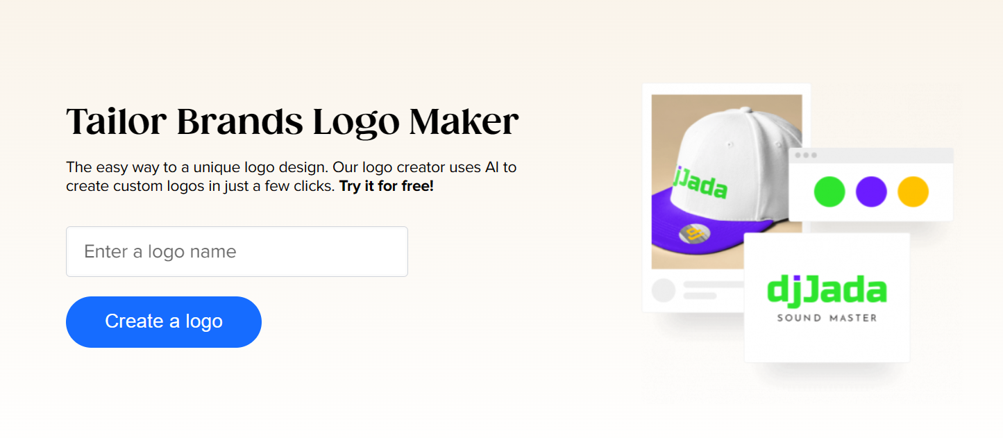 Tailor Brands Logo Maker