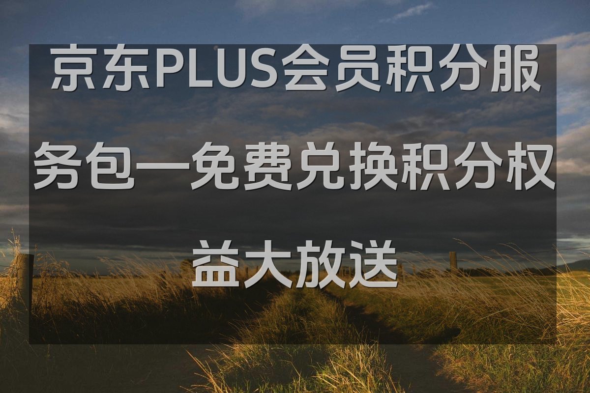 京东PLUS会员积分服务包—免费兑换积分权益大放送