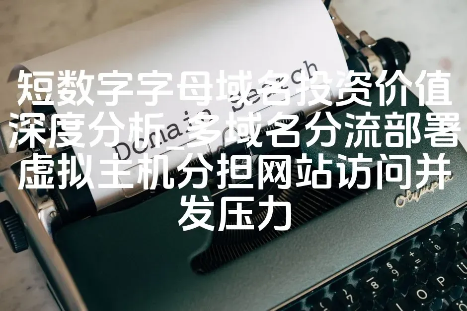 短数字字母域名投资价值深度分析_多域名分流部署虚拟主机分担网站访问并发压力