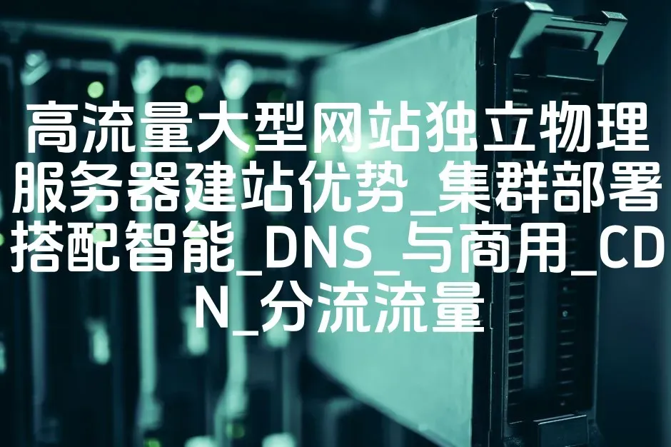 高流量大型网站独立物理服务器建站优势_集群部署搭配智能_DNS_与商用_CDN_分流流量