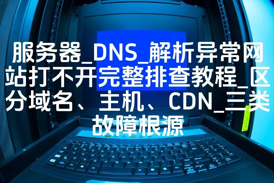 服务器_DNS_解析异常网站打不开完整排查教程_区分域名、主机、CDN_三类故障根源
