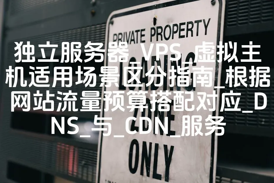 独立服务器_VPS_虚拟主机适用场景区分指南_根据网站流量预算搭配对应_DNS_与_CDN_服务