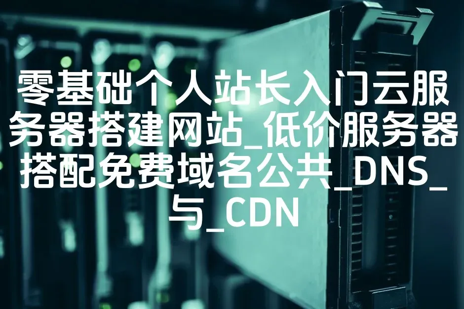 零基础个人站长入门云服务器搭建网站_低价服务器搭配免费域名公共_DNS_与_CDN