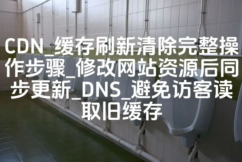 CDN_缓存刷新清除完整操作步骤_修改网站资源后同步更新_DNS_避免访客读取旧缓存