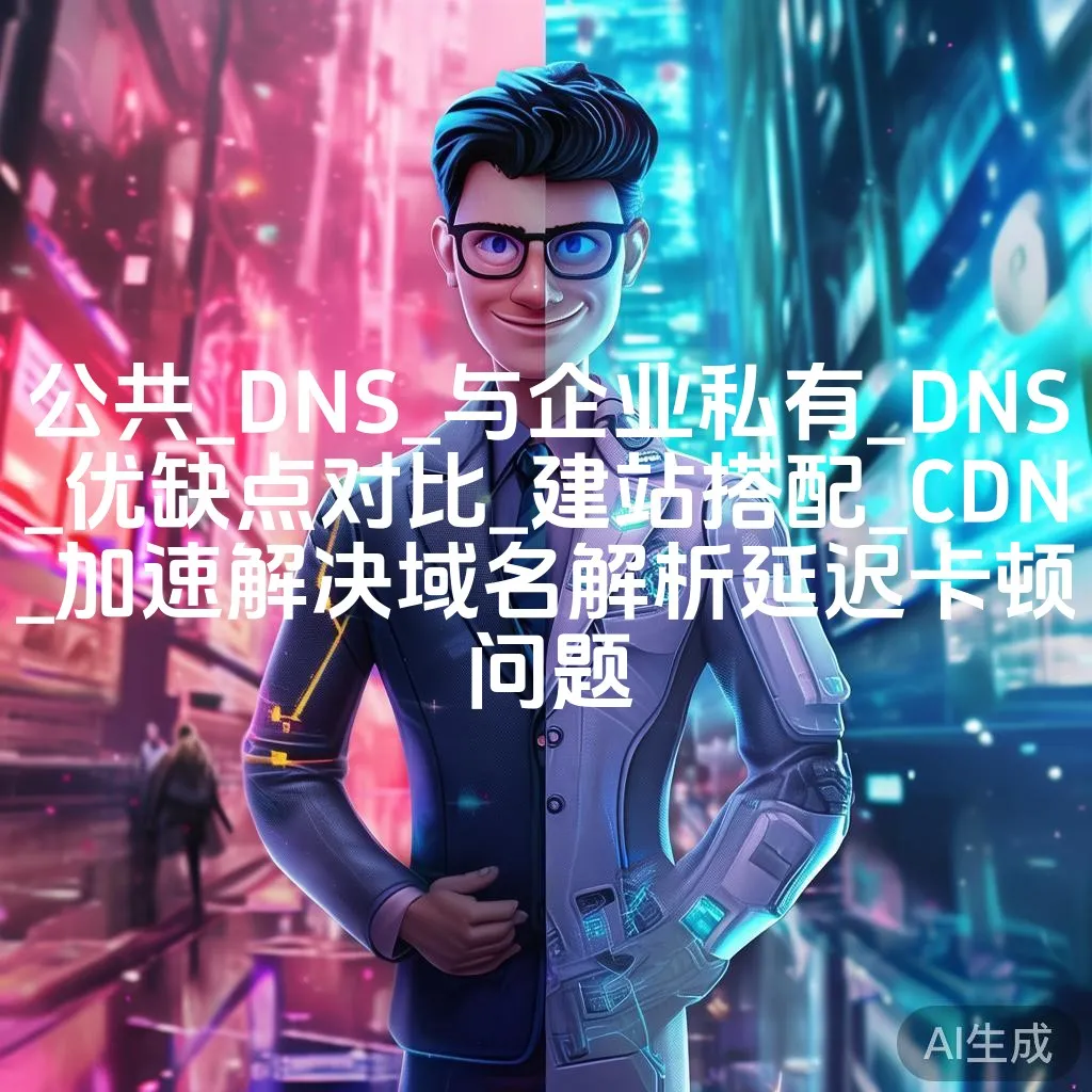 公共_DNS_与企业私有_DNS_优缺点对比_建站搭配_CDN_加速解决域名解析延迟卡顿问题