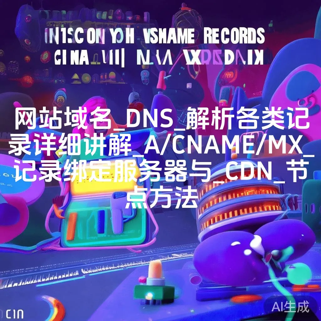 网站域名_DNS_解析各类记录详细讲解_A/CNAME/MX_记录绑定服务器与_CDN_节点方法