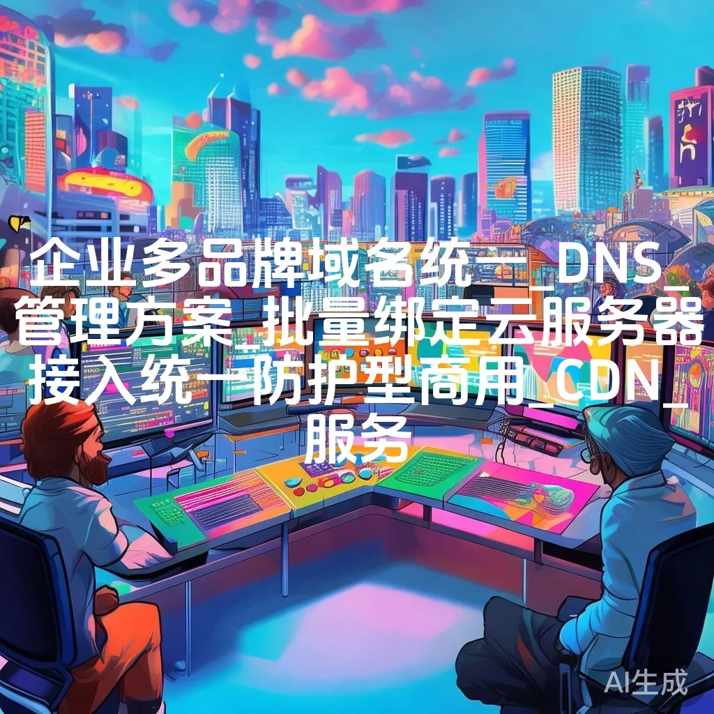 企业多品牌域名统一_DNS_管理方案_批量绑定云服务器接入统一防护型商用_CDN_服务