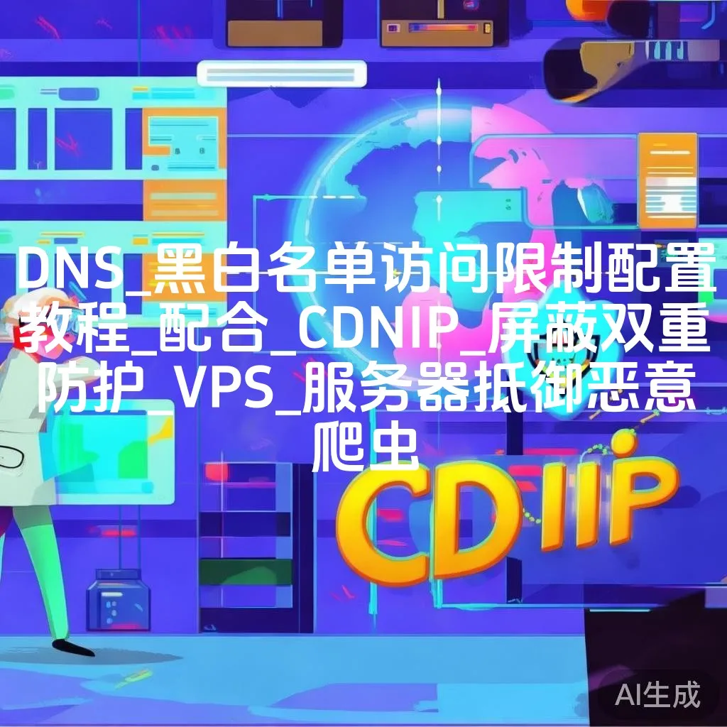 DNS_黑白名单访问限制配置教程_配合_CDNIP_屏蔽双重防护_VPS_服务器抵御恶意爬虫