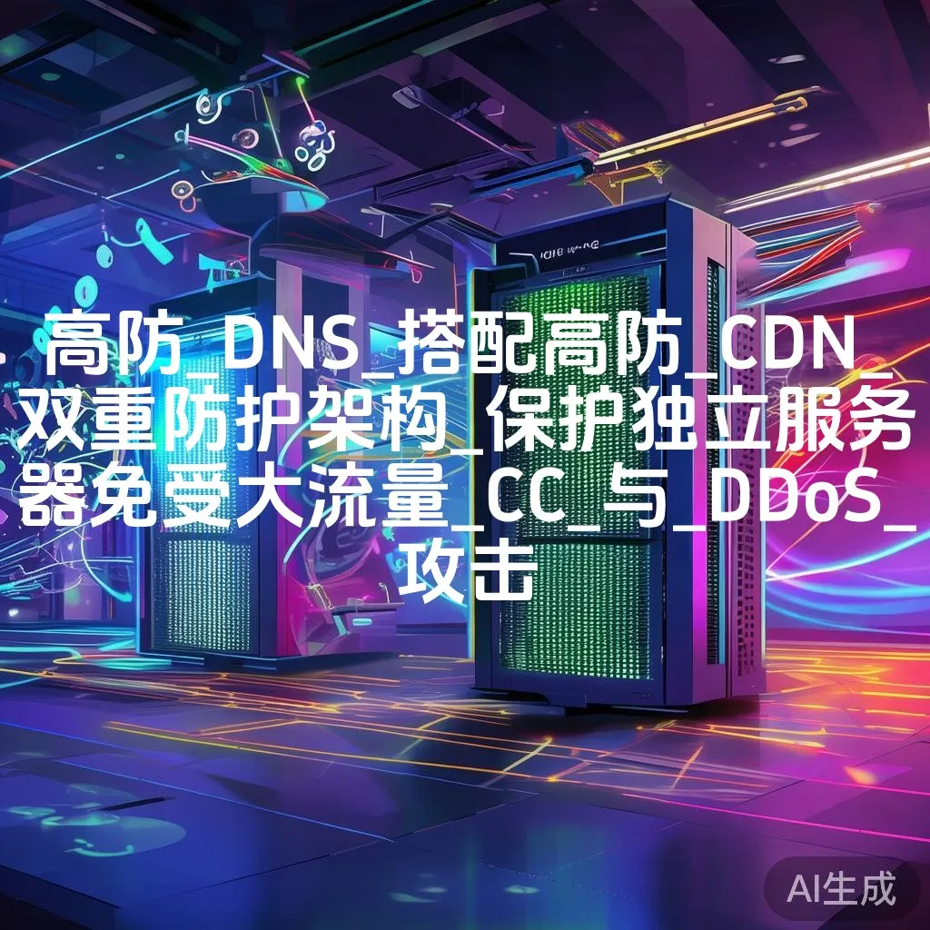高防_DNS_搭配高防_CDN_双重防护架构_保护独立服务器免受大流量_CC_与_DDoS_攻击