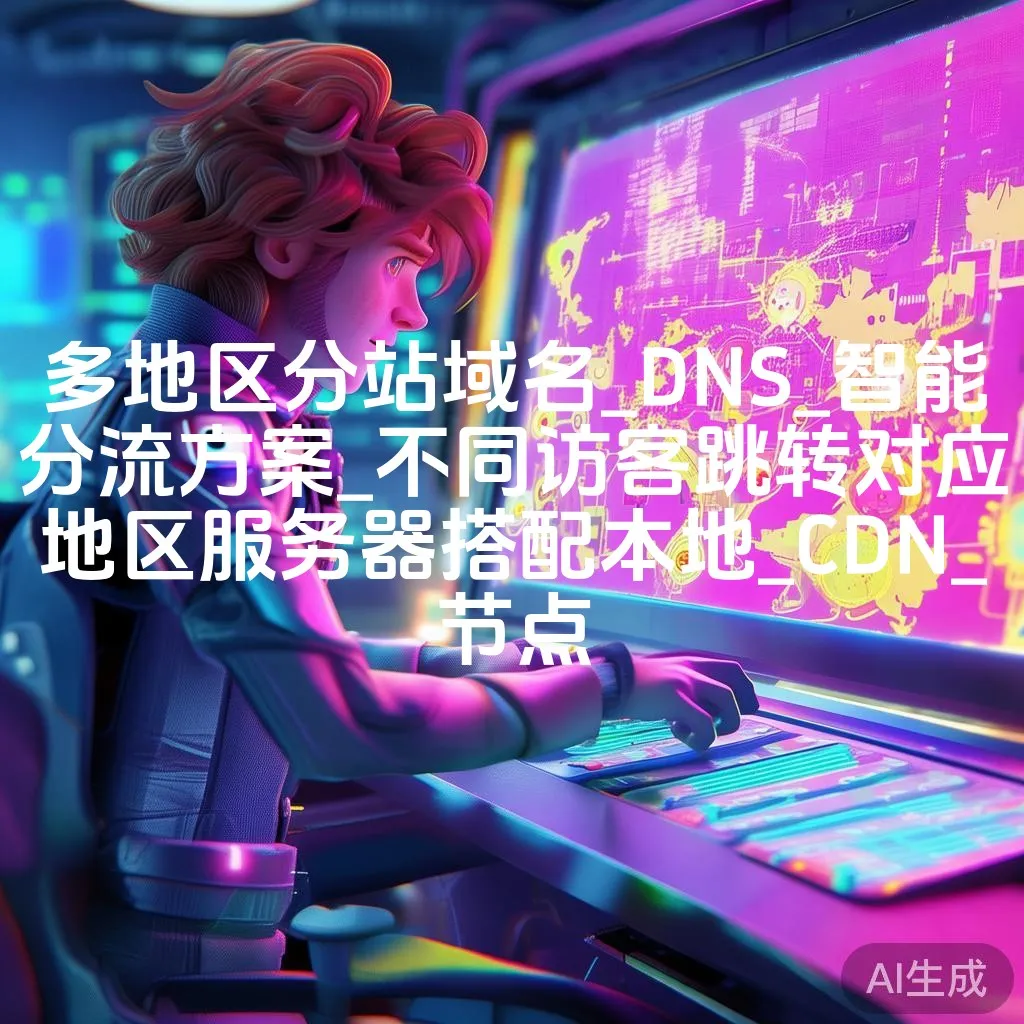 多地区分站域名_DNS_智能分流方案_不同访客跳转对应地区服务器搭配本地_CDN_节点