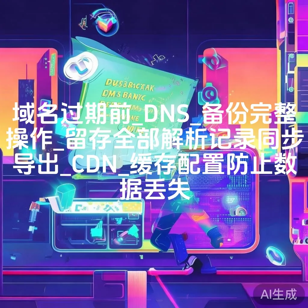 域名过期前_DNS_备份完整操作_留存全部解析记录同步导出_CDN_缓存配置防止数据丢失